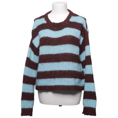 Sweater (Brown, Blue) from Pieces Acrylic, Polyamide, Recycled polyester
