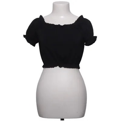 Crop top (Zwart) van Gina Tricot Elastaan, Polyester