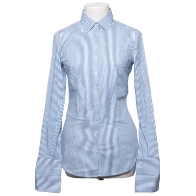 Shirt (Blue, White) from Hawes & Curtis Cotton, Elastane