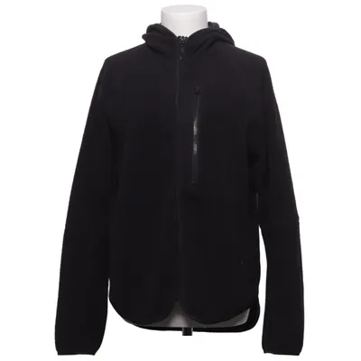 Fleece jacket (Black) from H&M Sport Polyester, Elastane