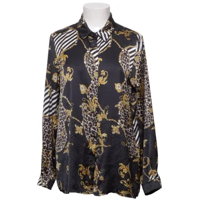 Bluse (Sort, Guld, Hvid, Flerfarvet) fra Gusto Polyester