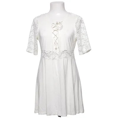 Jurk (Wit) van Truly Mine Elastaan, Viscose