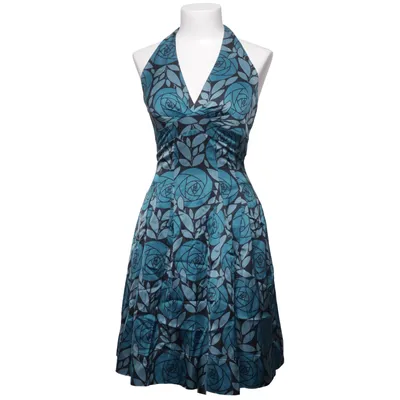 Halternek jurk (Blauw, Zwart) van Spotlight by Warehouse Acetaat, Katoen, Polyamide, Viscose