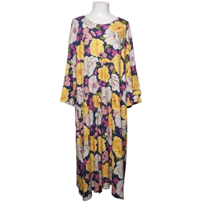 Robe longue (Bleu, Jaune, Multicolore) de Du Milde Élasthane, Viscose
