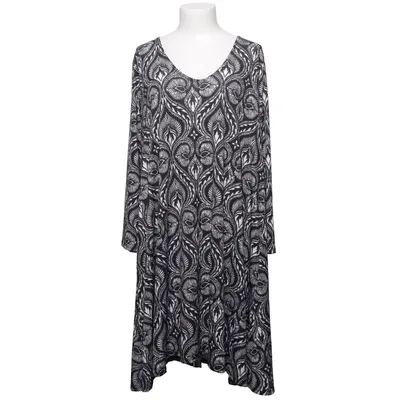 Robe (Noir, Blanc) de Dress Like Marie Élasthane, Polyester, Viscose
