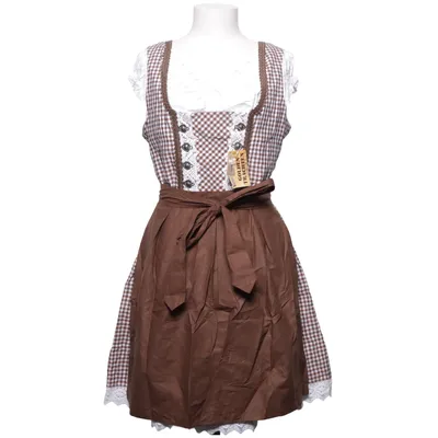 Dirndl (Brun, Vit) från Golden-Trachten Bomull