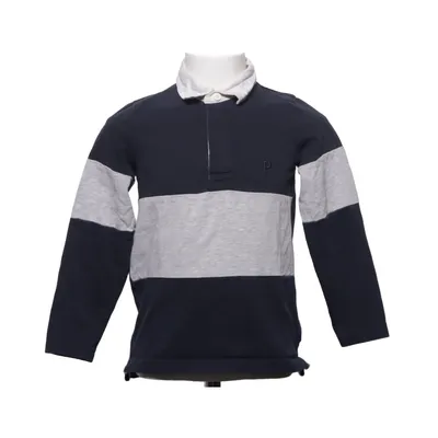 Rugby shirt (Blauw, Grijs, Wit) van Polarn O. Pyret Organisch katoen, Viscose