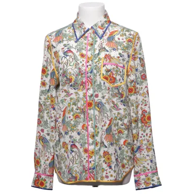 Chemise de pyjama (Blanc, Multicolore) de Tory Burch Polyester, Soie