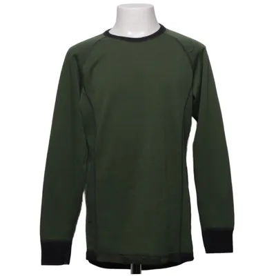 Base layer shirt (Green, Black) from Merino Polyester