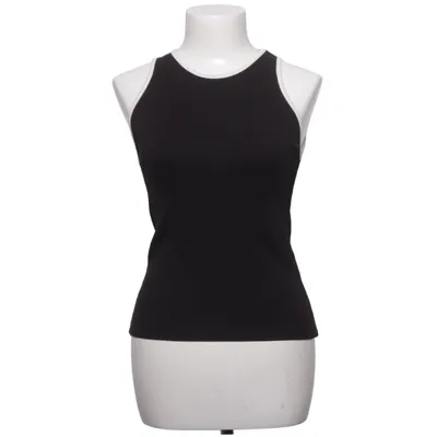 Tanktop (Zwart, Wit) van Massimo Dutti Katoen, Elastaan