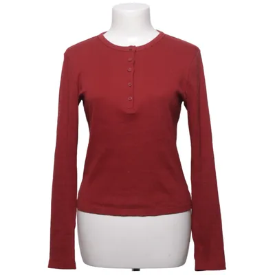Henley shirt (Rood) van Uniqlo Katoen, Elastaan