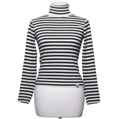 Rollkragenpullover (Schwarz, Weiß) von Lucy & Yak Elasthan, Bio-Baumwolle, Polyamid