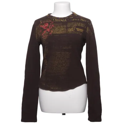 Sweater (Brown, Multicolored) from Fornarina Elastane, Polyamide, Rabbit fur, Wool