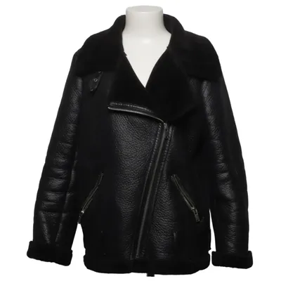 Shearlingjakke (Sort) fra Zara Woman Polyester