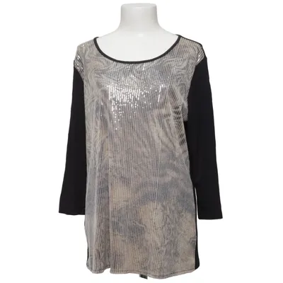 Blus (Svart, Silverfärgad) från Urban Diva Elastan, Polyester, Viskos