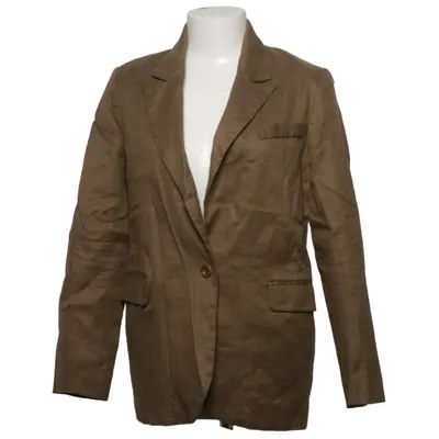 Blazer (Brown, Multicolored) from La Petite Francaise Cotton, Elastane, Linen