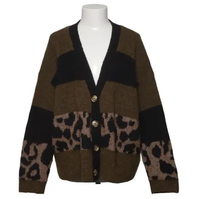 Cardigan (Brun, Sort) fra Emily van den Bergh Alpacauld, Elastan, Polyamid