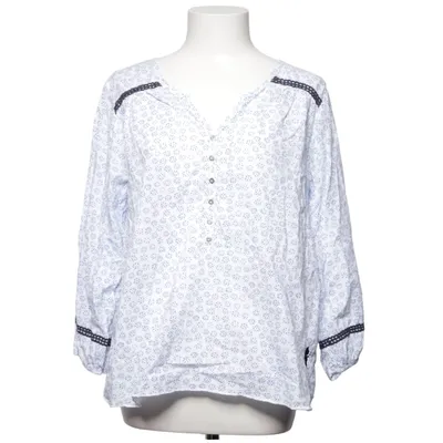 Blouse (Blue, White) from House of Lola Cotton