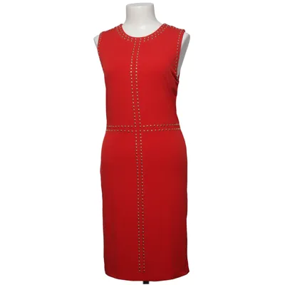 Kjole (Rød, Guld) fra Carmen Marc Valvo Elastan, Polyester
