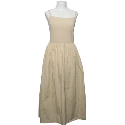 Maxi jurk (Beige) van Uniqlo Katoen, Elastaan, Gerecycled polyester