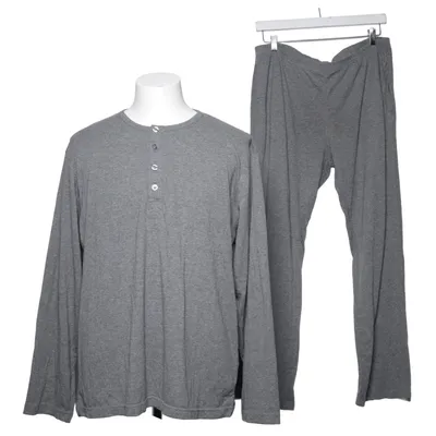 Pyjamas (Grå) från Dressmann Bomull, Polyester
