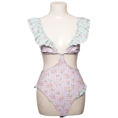 Baddräkt (Lila, Grön, Flerfärgad) från Miss Selfridge Elastan, Polyester