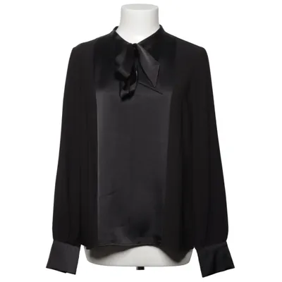Knytblus (Svart) från Mango Suit Elastan, Polyester