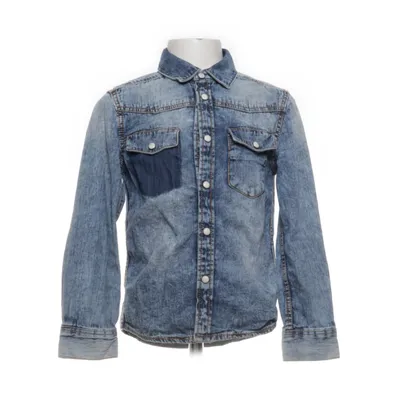 Denim blouse (Blauw) van Dopo Dopo Boys Katoen