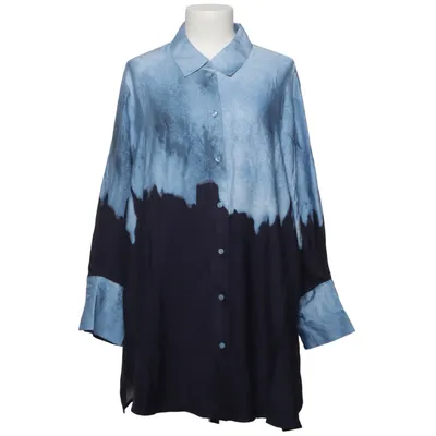 Shirt (Blue, Black) from Samoon Viscose