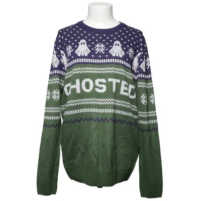 Julesweater (Grøn, Blå, Hvid) fra Cropp Akryl