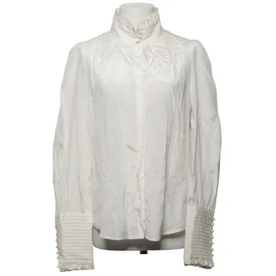 Blouse (White) from Côté Femme Cotton, Silk