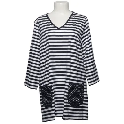 Dress (Blue, White) from Rapido Cotton