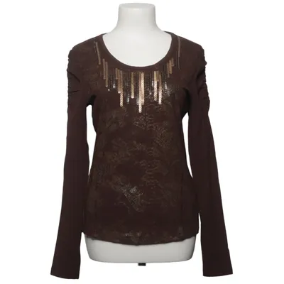 T-shirt à manches longues (Marron) de Biba Élasthane, Viscose