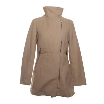 Coat (Beige) from Bershka Premium Outerwear Acrylic, Polyester, Wool
