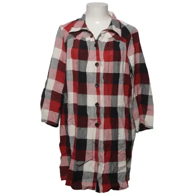 Skjortekjole (Rød, Sort, Hvid) fra Sol Design Bomuld, Linned, Polyamid, Polyester