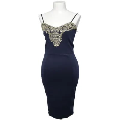 Cocktailjurk (Blauw, Goud) Elastaan, Polyester