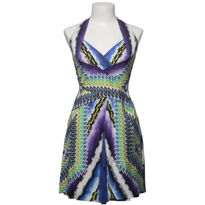 Kjole (Blå, Flerfarvet) fra Peter Pilotto Acetat, Elastan, Polyester, Silke