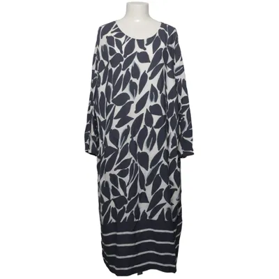 Dress (Blue, White) from Samoon Polyester, Viscose