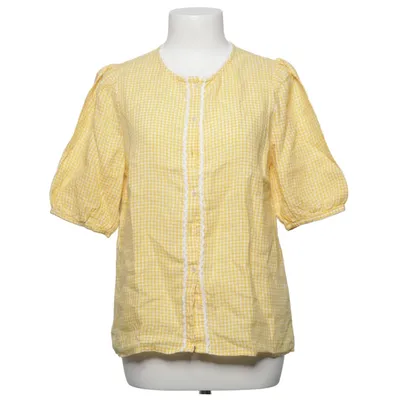 Korte mouwen shirt (Geel, Wit) van Boden Linnen