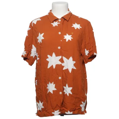 Short sleeve shirt (Brown, White) from Farah Viscose