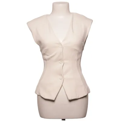 Suit vest (Beige) from Zara Cotton, Elastane, Polyester
