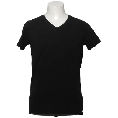 T-shirt (Black) from Lindbergh White Cotton, Elastane