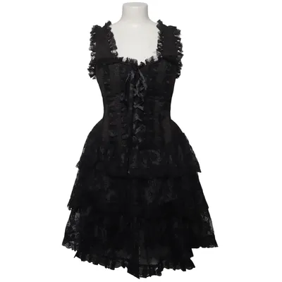 Robe (Noir) de Gothicana by EMP Coton, Polyester