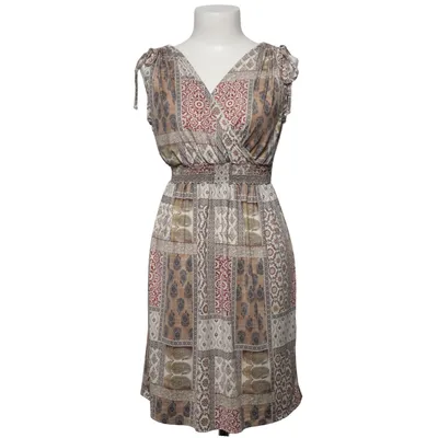 Jurk (Bruin, Wit, Meerkleurig) van Sense Woman Elastaan, Polyester