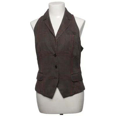 Suit vest (Brown) from Elle Cotton, Polyester, Viscose