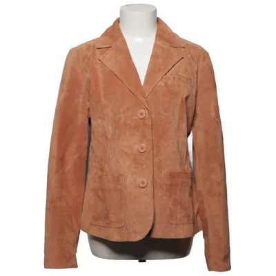 Leather blazer (Brown) from Prêt à Porter Polyester, Suede