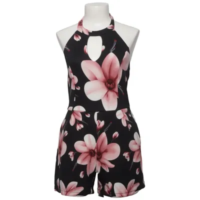 Jumpsuit (Zwart, Roze) van Bodyflirt Elastaan, Polyester
