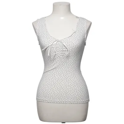 Top (Hvid, Blå) fra Brandy Melville Bomuld, Elastan