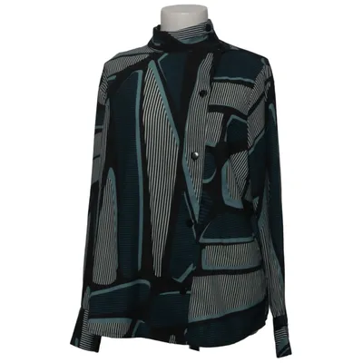 Blouse (Noir, Bleu, Blanc) de Creation L Polyester