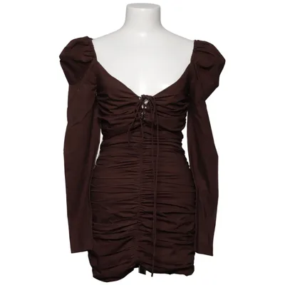 Dress (Brown) from Zara Woman Studio Cotton, Elastane